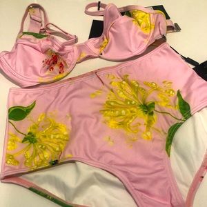 Cynthia Rowley Camile High-waisted swimsuit.  NWT.